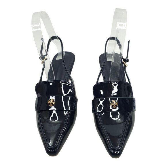 ZBY Coutgo Pointed Toe Slingback Kitten Heel Pumps Women 6 Slip On Ankle Buckle - Picture 9 of 16